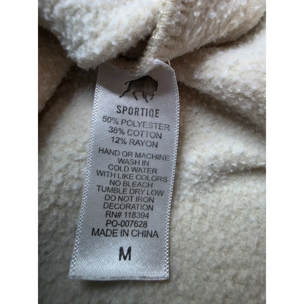 Sportiqe Apparel Co. Toronto Raptors Basketball Sweatshirt Men's Medium Beige